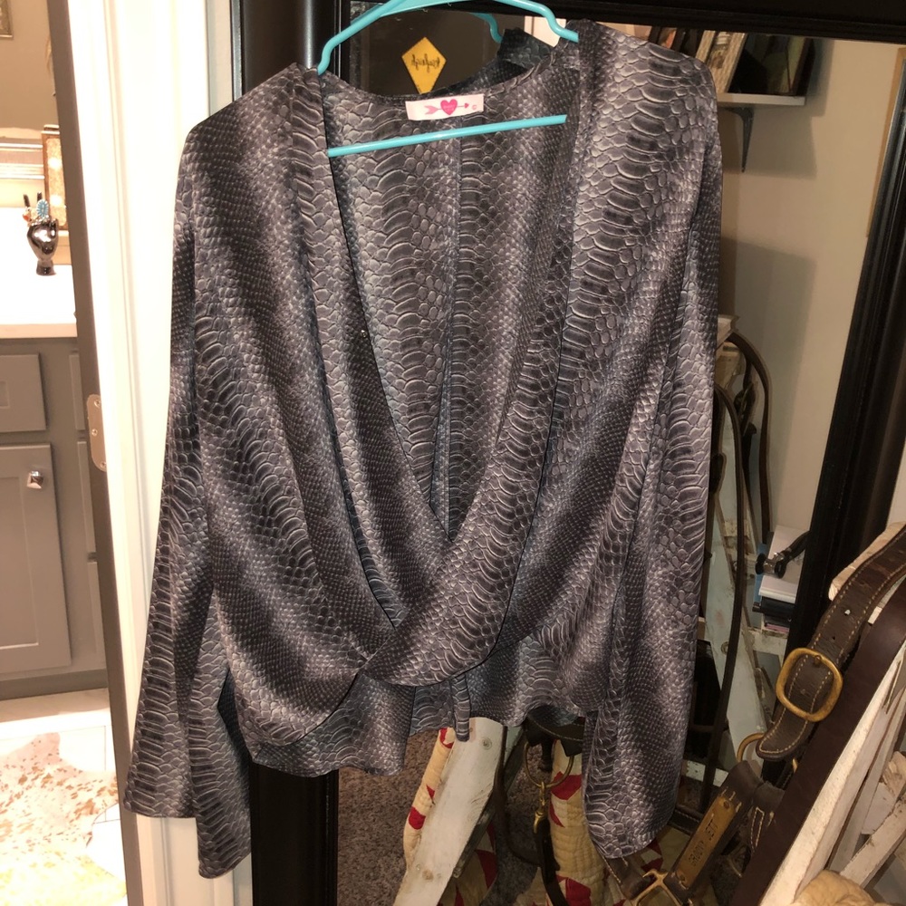 Buddy Love Snakeskin Top